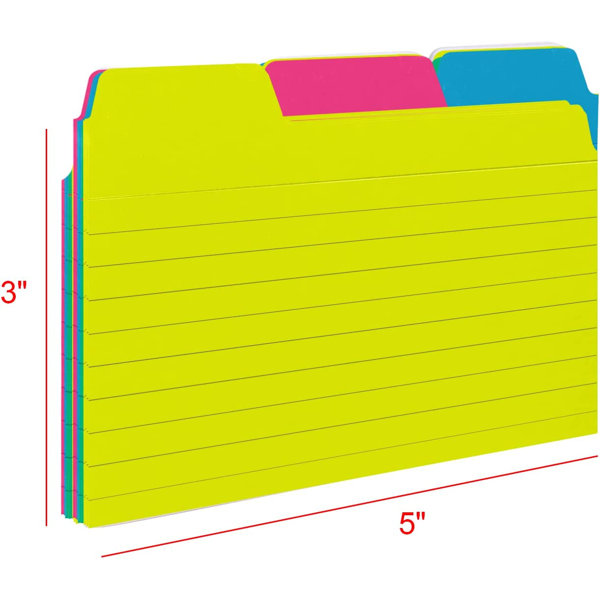 Find It Tabbed Index Cards Wayfair
